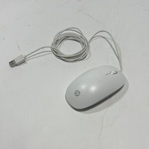 HP Sleek White USB Mouse